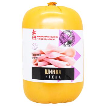 Ветчина Пан Курчак Нежная первого сорта 360г - купить, цены на Auchan - фото 1