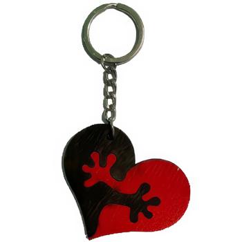 Heart Red and Black Keychain - buy, prices for Auchan - photo 1