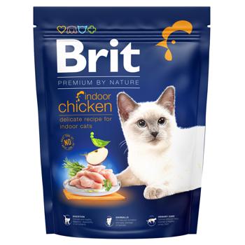 Корм сухой Brit Premium с курицей для домашних кошек 300г - купить, цены на КОСМОС - фото 1