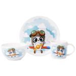 Ardesto Panda Pilot Children's Tableware Set 3 items