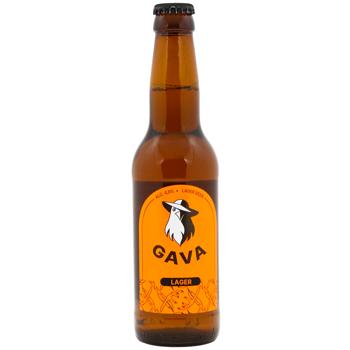 Пиво GAVA Lager світле 0.33 л - купить, цены на WINETIME - фото 1