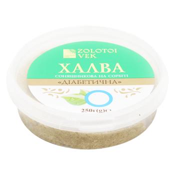 Халва соняшникова Zolotoi Vek на сорбіті 250г