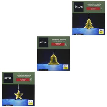 Фігурка Actuel ялинка, дзвіночок, зірка 16 см в асортименті - купить, цены на Auchan - фото 1