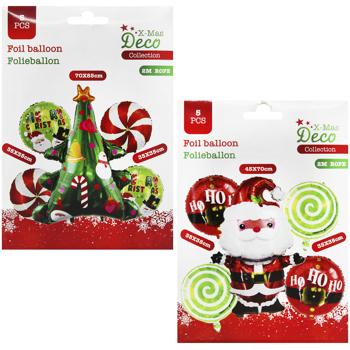 Набор рождественских надувных фигурок 35-80см 5шт в ассортименте - купить, цены на Auchan - фото 1