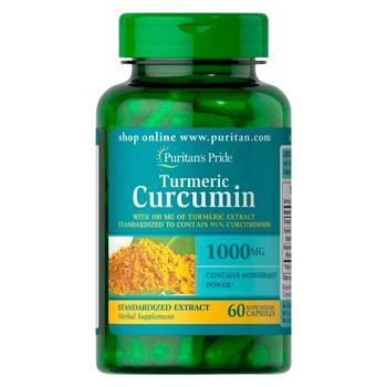 Puritan's Pride Turmeric Curcumin with Bioperine 1000mg 60 capsules - buy, prices for Biotus - photo 1