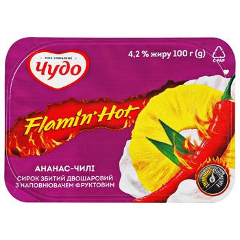 Творожок вбзитый Чудо ананас-чили 4,2% 100г - купить, цены на За Раз - фото 2