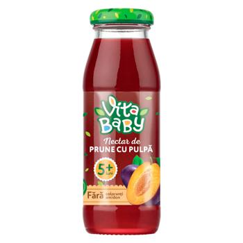 Vita Baby Plum Nectar with Pulp and Sugar 175ml - buy, prices for Auchan - photo 1