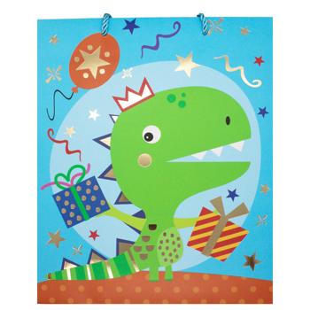 Пакет подарочный бумажный 26*32*10см - купить, цены на КОСМОС - фото 5