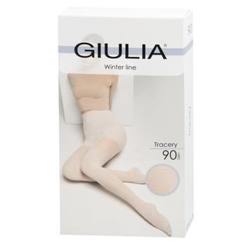 Колготы женские Giulia Tracery 90 Den р.2 Powder Puff - купить, цены на - фото 3