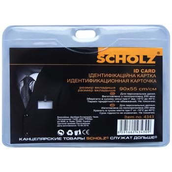 Scholz Horizontal ID Card 55x90mm