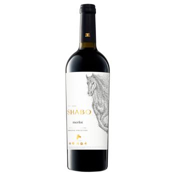 Shabo Merlot Red Dry Wine 13% 0.75l