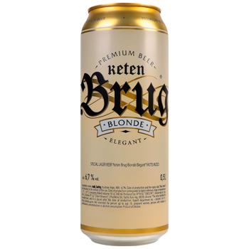 Пиво Keten Brug Blonde Elegant спеціальне світле 6,7% 0,5л - купити, ціни на МегаМаркет - фото 1