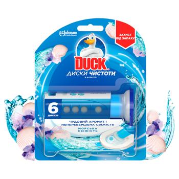 Диски чистоты для унитаза Duck Морская свежесть 36мл - купить, цены на Auchan - фото 2