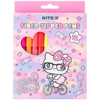 Фломастери Kite Hello Kitty 12 кольорів - купити, ціни на Auchan - фото 1