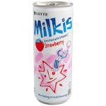 Lotte Milkis Strawberry Carbonated Drink 250ml
