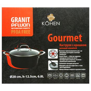 Kohen Gourmet Pan with Lid 6.8l - buy, prices for ULTRAMARKET - photo 5
