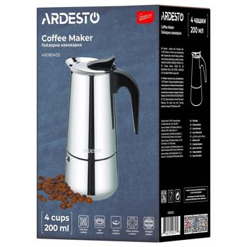 Ardesto Gemini Apulia 4 Cups Geyser Coffee Maker