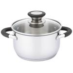Tarrington House Stainless Steel Pan with Glass Lid 16cm 1.8l