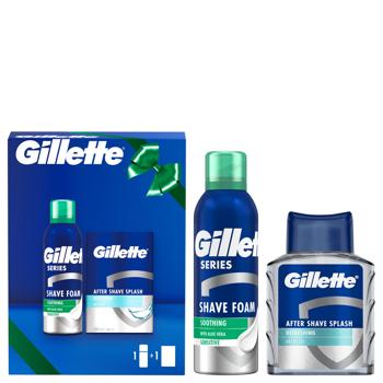 Набор подарочный Gillette Пена для бритья + Лосьон - купить, цены на ЕКО Маркет - фото 2