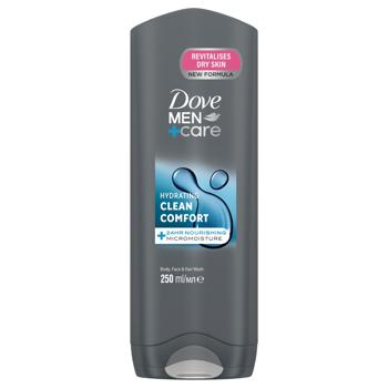 Гель для душа Dove Men+Care Clean Comfort Hydrating 250мл - купить, цены на Чудо Маркет - фото 1