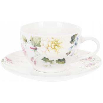 Flowers Porcelain Cup with Saucer 200ml