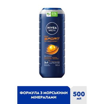 Nivea Men Sport 3in1 Shower Gel for Body, Face and Hair 500ml - buy, prices for Tavria V - photo 2