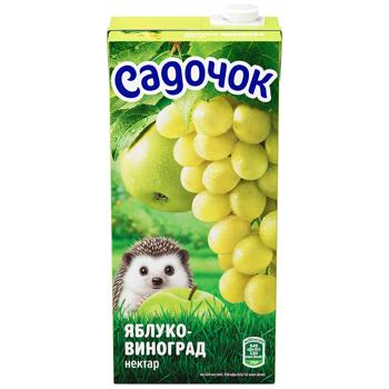 Нектар Садочок яблучно-виноградний 0,95л - купити, ціни на Чудо Маркет - фото 2