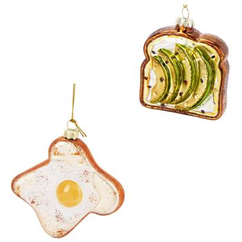 Прикраса ялинкова Koopman Тост в асортименті