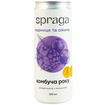 Комбуча Spraga черника и ежевика 0,33л - купить, цены на Grono - фото 1