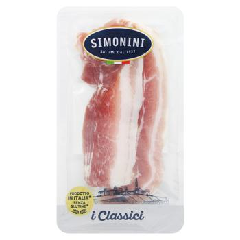 Simonini Sliced Raw Cured Pancetta 80g - buy, prices for Auchan - photo 1