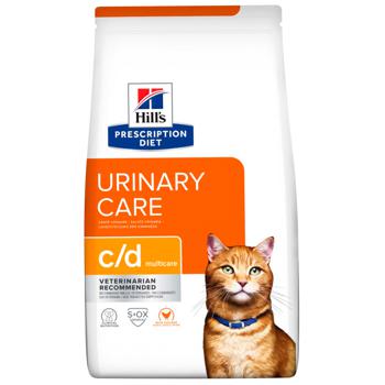 Корм сухой Hill's Prescription Diet Urinary Care c/d Multicare с курицей для кошек с заболеваниями мочевыводящих путей 8кг