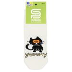 Носки детские Premier Socks левый/правый котик короткие р.20-22 молочный
