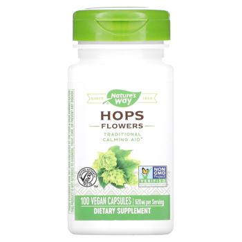 Nature's Way Hops Flowers 620mg 100 capsules