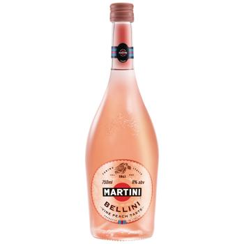 Martini Bellini Based on Wine Low-Carbonated Alcohol Drink 8% 0.75l