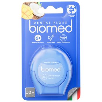 Biomed Coconut and Mango Dental Floss 50m - buy, prices for MegaMarket - photo 1