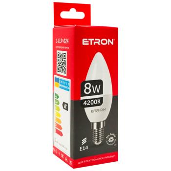 Etron LED Bulb C37 8W E14 4200K - buy, prices for Supermarket "Kharkiv" - photo 4