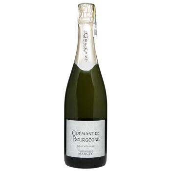 Вино игристое Vignerons de Mancey Cremant de Bourgogne белое брют 12% 0,75л - купить, цены на КОСМОС - фото 1