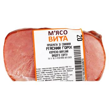 Мясний горіх М'ясоВита зі свинини копч.вар.в/с Вак ц/к - купити, ціни на Grono - фото 1