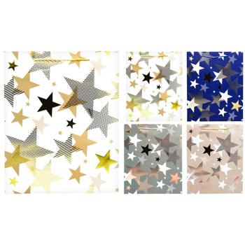 Buromax Stars Paper Gift Bag S 18x23x8cm - buy, prices for METRO - photo 1