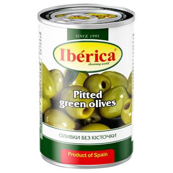 Iberica Pitted Green Olives 420g