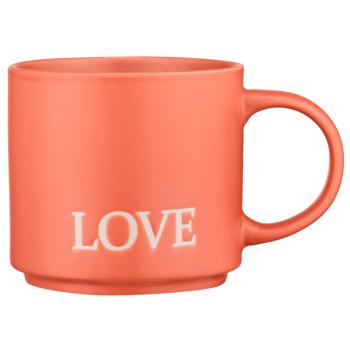 Чашка Ardesto Love AR3043OR кераміка 420мл