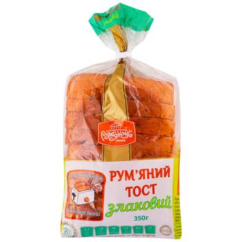 Хлеб Румянец Злаковый Румяный тост нарезанный 350г