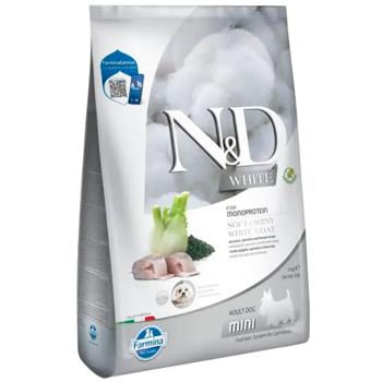 Farmina N&D White Dry Food with Sea Bass, Spirulina and Fennel for Small Breed Dogs with White Fur 5kg - buy, prices for MasterZoo - photo 1