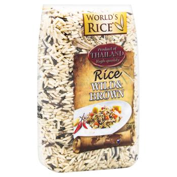 Рис World's Rice Wild & Brown 500г - купить, цены на Auchan - фото 3