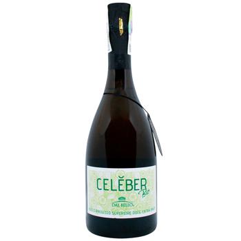 Вино игристое Dal Bello Asolo Prosecco Celeber Bio белое брют 11,5% 0,75л - купить, цены на WINETIME - фото 1