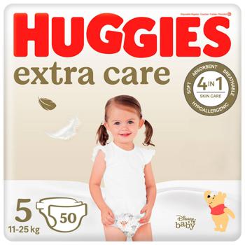 Подгузники Huggies Extra Care 5 11-25кг 50шт - купить, цены на Auchan - фото 1