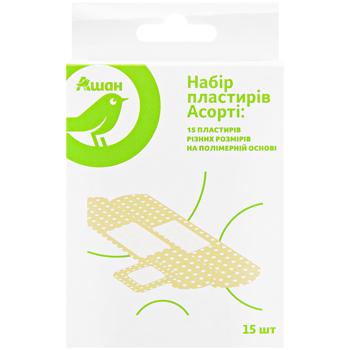 Набір пластирів Auchan Асорті 15шт - купити, ціни на - фото 2