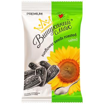 Vyshukanyi Smak Premium Roasted Salted Sunflower Seeds 80g - buy, prices for Torba - photo 1