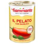 La Fiammante Whole Peeled Tomatoes with Basil 400g