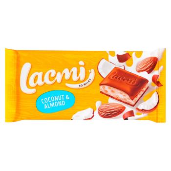 Lacmi Almond and Coconut Cream Milk Chocolate 84g